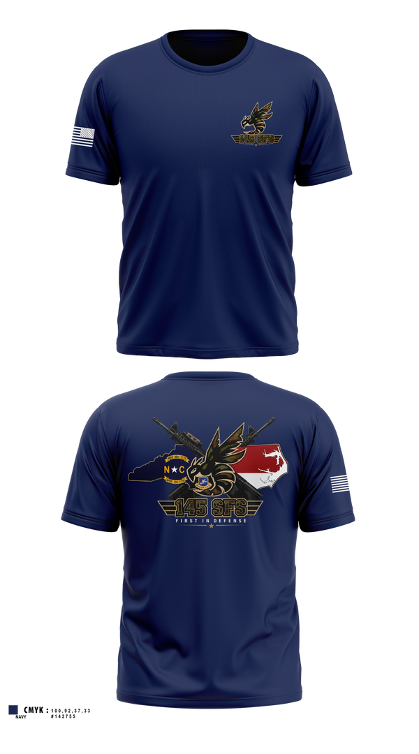 Short Sleeve Performance Shirt, 145 SFS, Air Force, Teamtime, Team time, sublimation, custom sports apparel, team uniforms, spirit wear, spiritwear, sports uniforms, custom shirts, team store, custom team store, fundraiser sports, apparel fundraiser