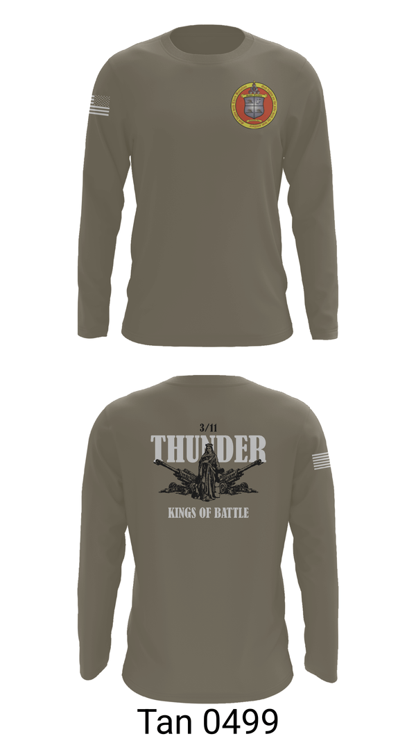 Long Sleeve Performance Shirt, 3 Bn 11th Mar, Marines, Teamtime, Team time, sublimation, custom sports apparel, team uniforms, spirit wear, spiritwear, sports uniforms, custom shirts, team store, custom team store, fundraiser sports, apparel fundraiser