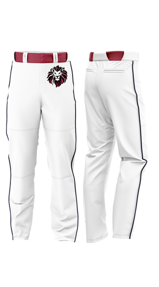 Baseball Pants, Sardis Lions, Softball, Teamtime, Team time, sublimation, custom sports apparel, team uniforms, spirit wear, spiritwear, sports uniforms, custom shirts, team store, custom team store, fundraiser sports, apparel fundraiser