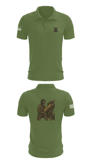 Short Sleeve Performance Polo, 2/11 Battery H, Marines, Teamtime, Team time, sublimation, custom sports apparel, team uniforms, spirit wear, spiritwear, sports uniforms, custom shirts, team store, custom team store, fundraiser sports, apparel fundraiser
