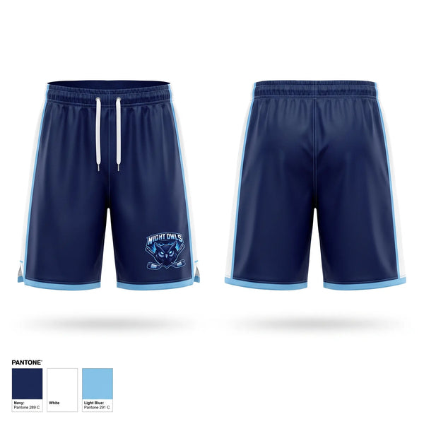 Athletic Shorts With Pockets, Night Owls, Ice Hockey, Teamtime, Team time, sublimation, custom sports apparel, team uniforms, spirit wear, spiritwear, sports uniforms, custom shirts, team store, custom team store, fundraiser sports, apparel fundraiser