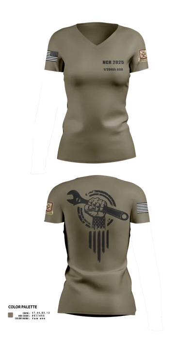 1/204th ADA 3113365 Women's Short Sleeve V-neck Shirt - 24