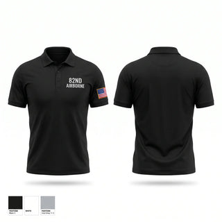 Short Sleeve Performance Polo, 82nd airborne, Army, Teamtime, Team time, sublimation, custom sports apparel, team uniforms, spirit wear, spiritwear, sports uniforms, custom shirts, team store, custom team store, fundraiser sports, apparel fundraiser