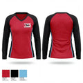 Edward M Kennedy Academy for Health Career Track & Field 76911495 Women's Long Sleeve V-neck Shirt - 1