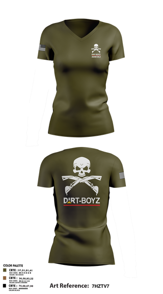 Womens Short Sleeve Vneck Shirt, DirtBoyz, Air Force, Teamtime, Team time, sublimation, custom sports apparel, team uniforms, spirit wear, spiritwear, sports uniforms, custom shirts, team store, custom team store, fundraiser sports, apparel fundraiser