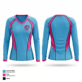Womens Long Sleeve Vneck Shirt, Twisters, Softball, Teamtime, Team time, sublimation, custom sports apparel, team uniforms, spirit wear, spiritwear, sports uniforms, custom shirts, team store, custom team store, fundraiser sports, apparel fundraiser