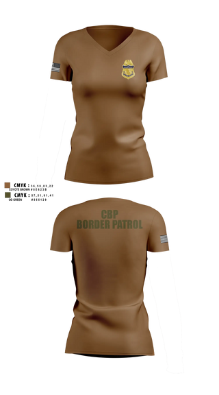 Womens Short Sleeve Vneck Shirt, Border patrol, Police, Teamtime, Team time, sublimation, custom sports apparel, team uniforms, spirit wear, spiritwear, sports uniforms, custom shirts, team store, custom team store, fundraiser sports, apparel fundraiser