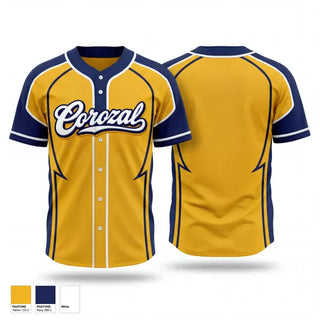 Full Button Baseball Jersey, Corozal, Baseball, Teamtime, Team time, sublimation, custom sports apparel, team uniforms, spirit wear, spiritwear, sports uniforms, custom shirts, team store, custom team store, fundraiser sports, apparel fundraiser