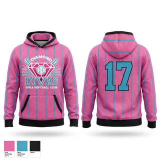 Hoodie, AZ DIAMOND DIVAS, Softball, Teamtime, Team time, sublimation, custom sports apparel, team uniforms, spirit wear, spiritwear, sports uniforms, custom shirts, team store, custom team store, fundraiser sports, apparel fundraiser