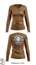 1-320TH FAR FOX CO 75222266 Women's Long Sleeve V-neck Shirt - 1