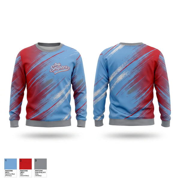 Crew Neck Sweatshirt, Lady Snipers, Softball, Teamtime, Team time, sublimation, custom sports apparel, team uniforms, spirit wear, spiritwear, sports uniforms, custom shirts, team store, custom team store, fundraiser sports, apparel fundraiser