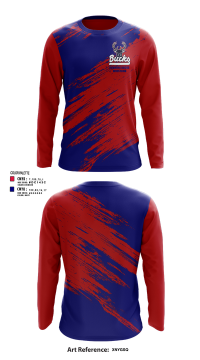 Dunmore Bucks 11870072 Long Sleeve Performance Shirt 1