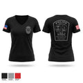 Spartanburg Methodist College Police Women's Short Sleeve V-neck Shirt - 1