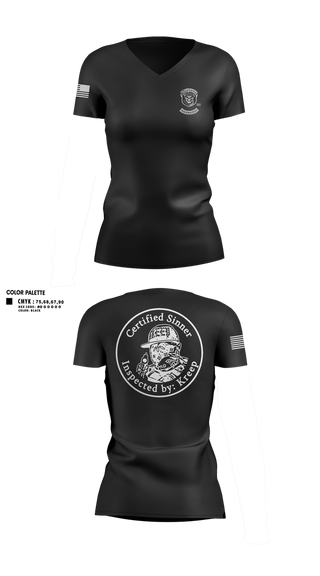 Womens Short Sleeve Vneck Shirt, Kreep Armory, , Teamtime, Team time, sublimation, custom sports apparel, team uniforms, spirit wear, spiritwear, sports uniforms, custom shirts, team store, custom team store, fundraiser sports, apparel fundraiser
