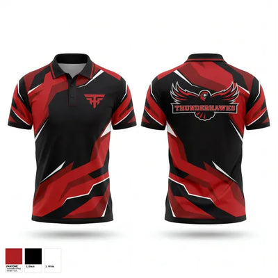 Thunderhawks 69704608 Short Sleeve Performance Polo - 1
