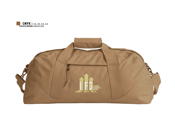 Duffle Bag, Infinite Financial Group, , Teamtime, Team time, sublimation, custom sports apparel, team uniforms, spirit wear, spiritwear, sports uniforms, custom shirts, team store, custom team store, fundraiser sports, apparel fundraiser