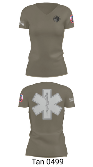 Womens Short Sleeve Vneck Shirt, I-STAT EMS, , Teamtime, Team time, sublimation, custom sports apparel, team uniforms, spirit wear, spiritwear, sports uniforms, custom shirts, team store, custom team store, fundraiser sports, apparel fundraiser