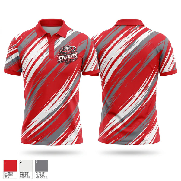 Short Sleeve Performance Polo, South Charleston Cyclones, Baseball, Teamtime, Team time, sublimation, custom sports apparel, team uniforms, spirit wear, spiritwear, sports uniforms, custom shirts, team store, custom team store, fundraiser sports, apparel fundraiser