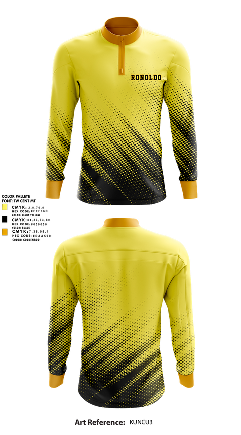 Quarter Zip Jacket, RonOLDdo, Men's Soccer, Teamtime, Team time, sublimation, custom sports apparel, team uniforms, spirit wear, spiritwear, sports uniforms, custom shirts, team store, custom team store, fundraiser sports, apparel fundraiser