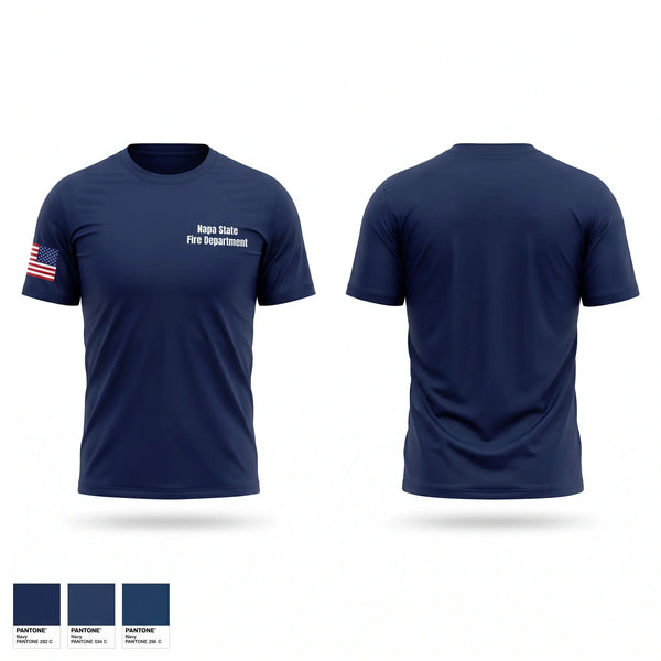 Short Sleeve Performance Shirt, Napa State Fire Department, Fire Department, Teamtime, Team time, sublimation, custom sports apparel, team uniforms, spirit wear, spiritwear, sports uniforms, custom shirts, team store, custom team store, fundraiser sports, apparel fundraiser