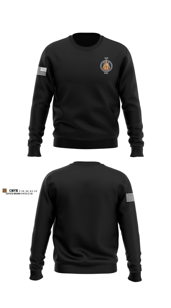 Crew Neck Sweatshirt, CCoE Charlie Branch, Army, Teamtime, Team time, sublimation, custom sports apparel, team uniforms, spirit wear, spiritwear, sports uniforms, custom shirts, team store, custom team store, fundraiser sports, apparel fundraiser