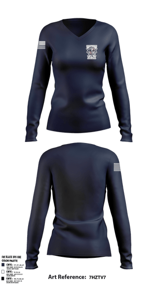 Womens Long Sleeve Vneck Shirt, Washington State Department Of Corrections, Police, Teamtime, Team time, sublimation, custom sports apparel, team uniforms, spirit wear, spiritwear, sports uniforms, custom shirts, team store, custom team store, fundraiser sports, apparel fundraiser
