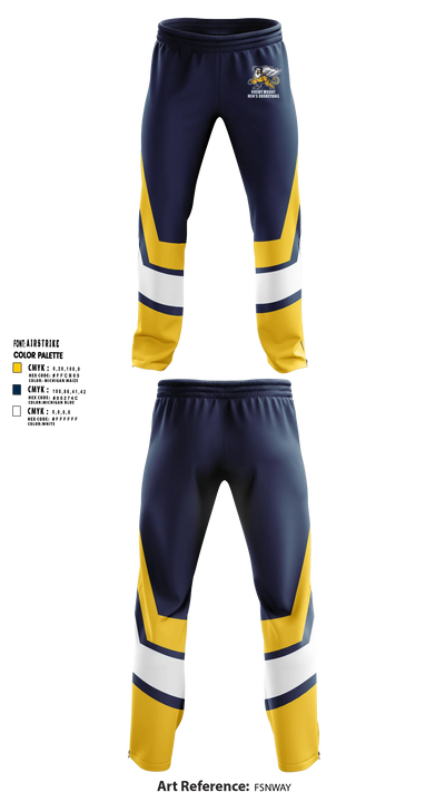 Rocky Mount High School Basketball 86010063 Sweatpants - 5