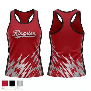 Mens Track Singlet, Kingston Redskins, Baseball, Teamtime, Team time, sublimation, custom sports apparel, team uniforms, spirit wear, spiritwear, sports uniforms, custom shirts, team store, custom team store, fundraiser sports, apparel fundraiser