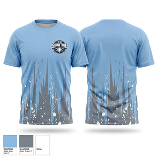 Soft Poly Tee Cotton Like Feel, Indy Showtime, Baseball, Teamtime, Team time, sublimation, custom sports apparel, team uniforms, spirit wear, spiritwear, sports uniforms, custom shirts, team store, custom team store, fundraiser sports, apparel fundraiser