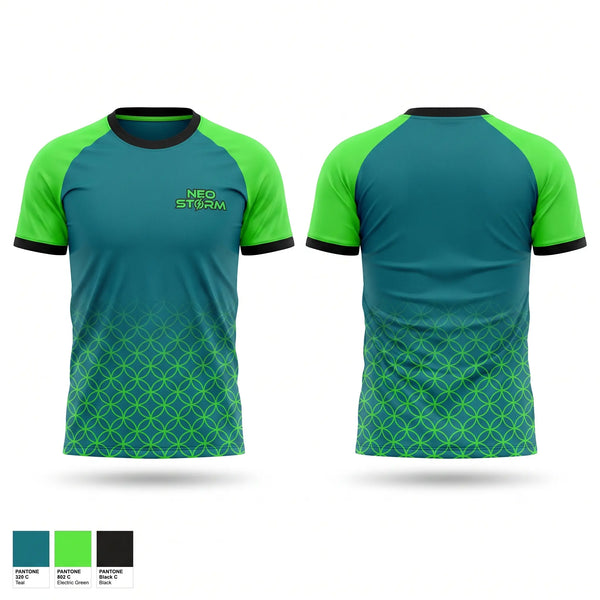 Soft Poly Tee Cotton Like Feel, NEO Storm, Softball, Teamtime, Team time, sublimation, custom sports apparel, team uniforms, spirit wear, spiritwear, sports uniforms, custom shirts, team store, custom team store, fundraiser sports, apparel fundraiser