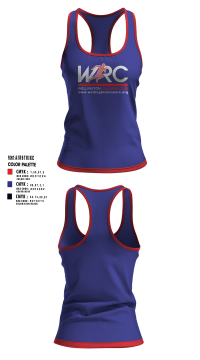Wellington Runners Club 55706175 Women's Track Singlet - 2