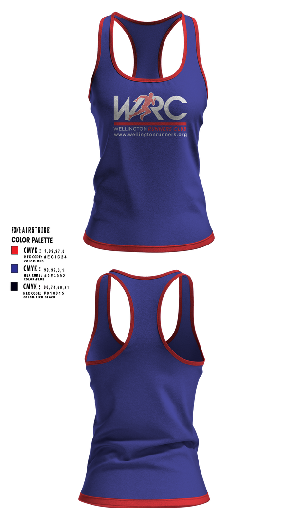 Womens Track Singlet, Wellington Runners Club, Spirit Store, Teamtime, Team time, sublimation, custom sports apparel, team uniforms, spirit wear, spiritwear, sports uniforms, custom shirts, team store, custom team store, fundraiser sports, apparel fundraiser