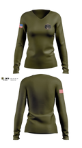Co C, 1st CEB Women's Long Sleeve V-neck Shirt - 3