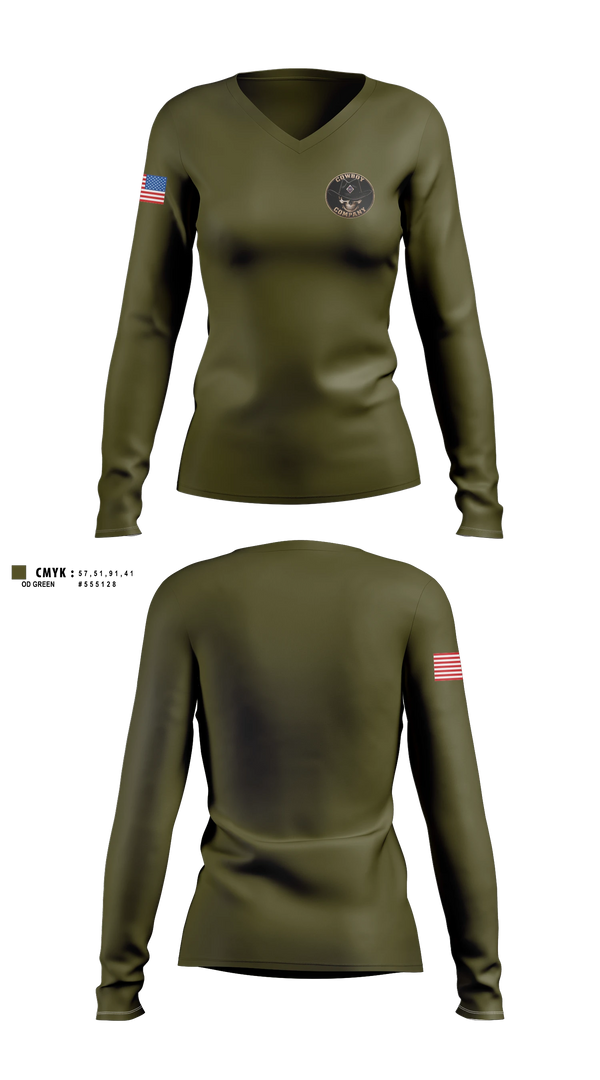 Womens Long Sleeve Vneck Shirt, Co C, 1st CEB, Marines, Teamtime, Team time, sublimation, custom sports apparel, team uniforms, spirit wear, spiritwear, sports uniforms, custom shirts, team store, custom team store, fundraiser sports, apparel fundraiser