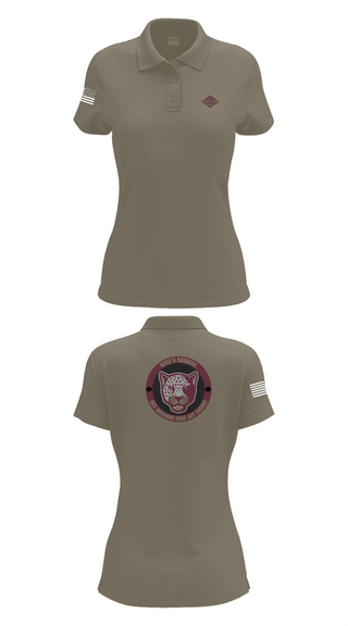 Womens Short Sleeve Performance Polo, Ross Rangers, Army, Teamtime, Team time, sublimation, custom sports apparel, team uniforms, spirit wear, spiritwear, sports uniforms, custom shirts, team store, custom team store, fundraiser sports, apparel fundraiser