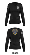 Cuyahoga Falls Police Department  Women's Long Sleeve V-neck Shirt - 23