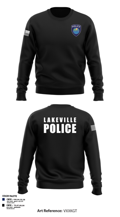 Lakeville Police Department 60717822 Crew Neck Sweatshirt - 8