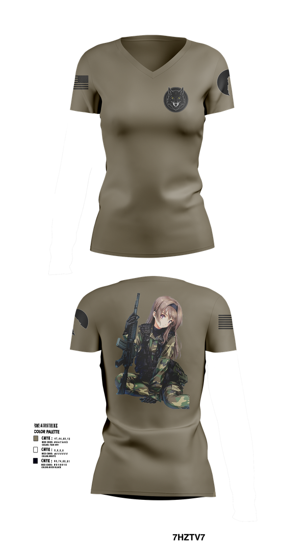 Womens Short Sleeve Vneck Shirt, The House of Wolves, , Teamtime, Team time, sublimation, custom sports apparel, team uniforms, spirit wear, spiritwear, sports uniforms, custom shirts, team store, custom team store, fundraiser sports, apparel fundraiser