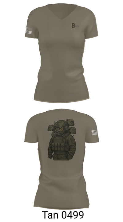 Deployment & Distribution Flight 11533271 Women's Short Sleeve V-neck Shirt - 68