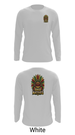 Long Sleeve Performance Shirt, The Ohio Natives, Baseball, Teamtime, Team time, sublimation, custom sports apparel, team uniforms, spirit wear, spiritwear, sports uniforms, custom shirts, team store, custom team store, fundraiser sports, apparel fundraiser