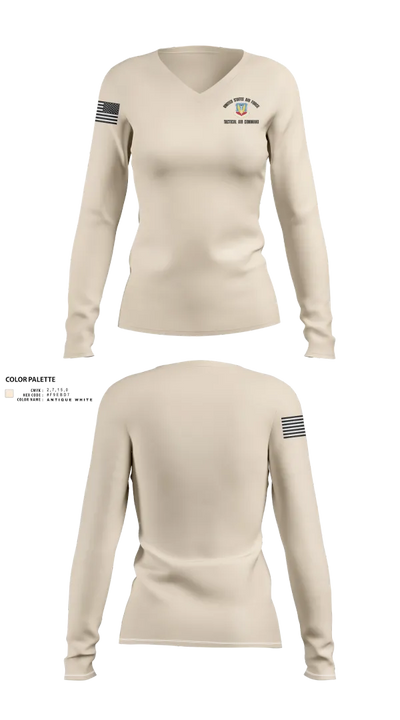 157TCGp 12976133 Women's Long Sleeve V-neck Shirt - 22