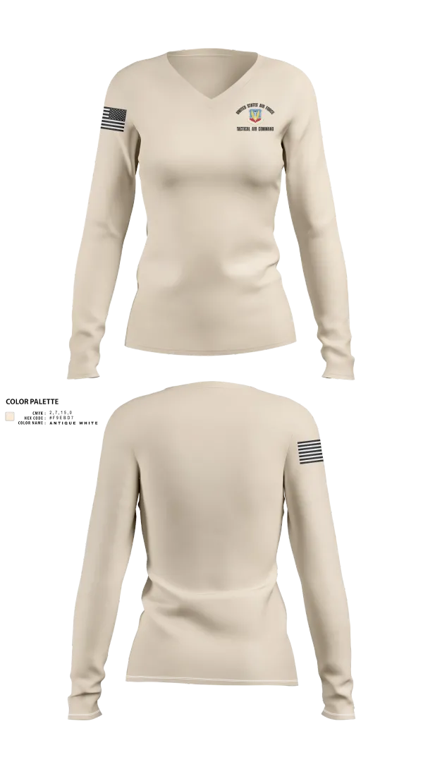 Womens Long Sleeve Vneck Shirt, 157TCGp, , Teamtime, Team time, sublimation, custom sports apparel, team uniforms, spirit wear, spiritwear, sports uniforms, custom shirts, team store, custom team store, fundraiser sports, apparel fundraiser