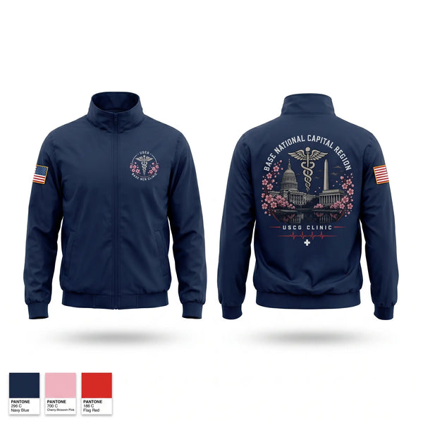 Windbreaker, Base NCR Clinic, Coast Guard, Teamtime, Team time, sublimation, custom sports apparel, team uniforms, spirit wear, spiritwear, sports uniforms, custom shirts, team store, custom team store, fundraiser sports, apparel fundraiser