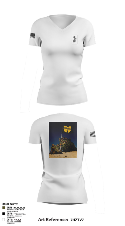 Hole Diggers 54913619 Women's Short Sleeve V-neck Shirt - 2