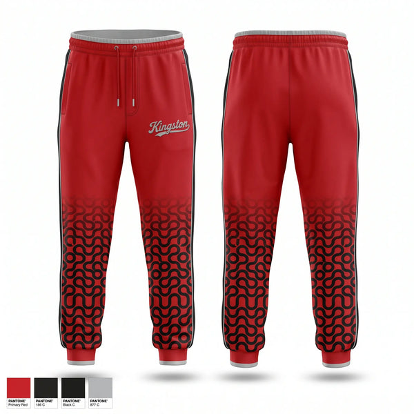 Sweatpants, Kingston, Cross Country, Teamtime, Team time, sublimation, custom sports apparel, team uniforms, spirit wear, spiritwear, sports uniforms, custom shirts, team store, custom team store, fundraiser sports, apparel fundraiser