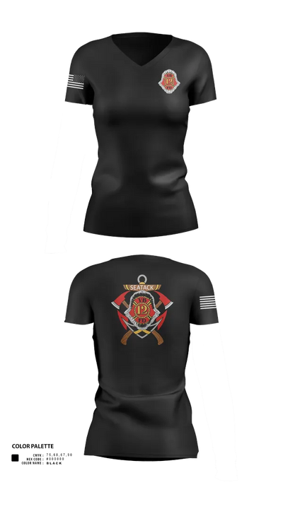 Company 12 42444704 Women's Short Sleeve V-neck Shirt - 21