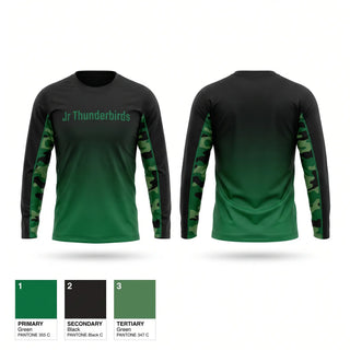 Long Sleeve Performance Shirt, Jr. Thunderbirds, Baseball, Teamtime, Team time, sublimation, custom sports apparel, team uniforms, spirit wear, spiritwear, sports uniforms, custom shirts, team store, custom team store, fundraiser sports, apparel fundraiser