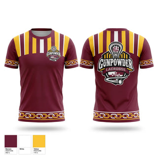 Short Sleeve Performance Shirt, Gunpowder 36/37, Men's Lacrosse, Teamtime, Team time, sublimation, custom sports apparel, team uniforms, spirit wear, spiritwear, sports uniforms, custom shirts, team store, custom team store, fundraiser sports, apparel fundraiser