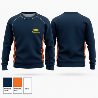 Crew Neck Sweatshirt, OMG Academy, Men's Basketball, Teamtime, Team time, sublimation, custom sports apparel, team uniforms, spirit wear, spiritwear, sports uniforms, custom shirts, team store, custom team store, fundraiser sports, apparel fundraiser
