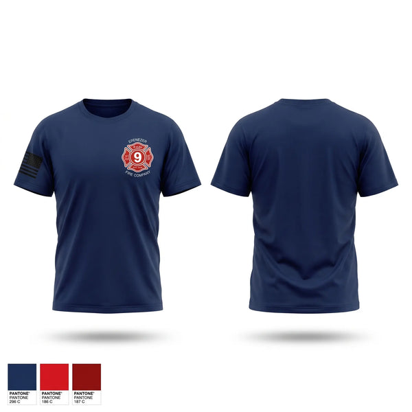 Old School Cotton Feel Shirt, Ebenezer Fire Company, Fire Department, Teamtime, Team time, sublimation, custom sports apparel, team uniforms, spirit wear, spiritwear, sports uniforms, custom shirts, team store, custom team store, fundraiser sports, apparel fundraiser